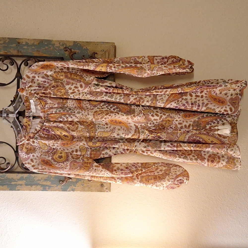 🔥🔥CLEARANCE ITEM🔥🔥LUSH Boho Tier Print Mini Dress. NWOT Size XS